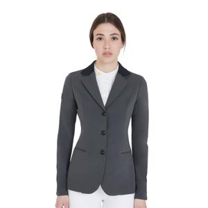 et06001-grey-black-wedstrijdjas-voor-dames-equestro-elegance-grijs-zwart