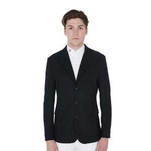 et06101-black-wedstrijdjasje-met-drie-knopen-equestro-zwart