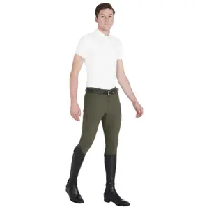 Mid grip riding Trousers Equestro Caspar image-1