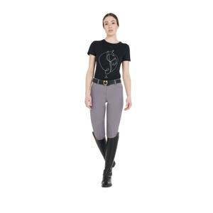 Mid grip riding Trousers for women Equestro Zenda Light image-2