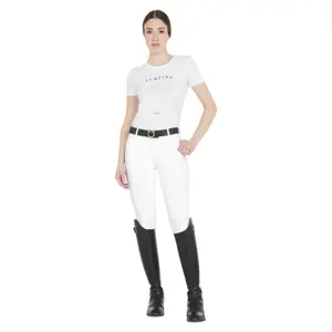 Women's mid grip riding Trousers Equestro Zenda Light image-1
