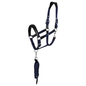 Leather halter for horses Equestro Lani image-0