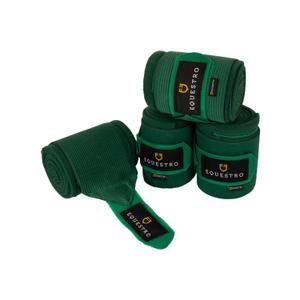 eth07000-hunter-green-bandes-de-polo-elastique-pour-cheval-equestro-x4-hunter-green-tu