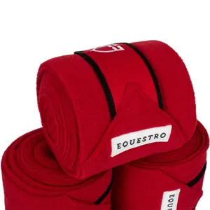Bandes de polo pour cheval avec fermeture velcro Equestro (x4) image-3