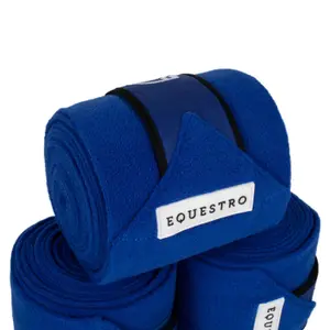 Bandas de polo para caballo en polar transpirable Equestro (x4) image-3