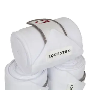 Bandas de polo para caballo en polar transpirable Equestro (x4) image-3