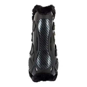 Open horse boots anatomical in synthetic sheepskin Equestro Spider Man image-2