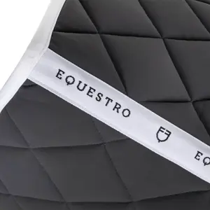 Horse Dressage saddle pad with logo Equestro image-2
