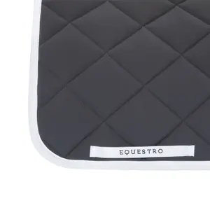 Horse Dressage saddle pad with logo Equestro image-3