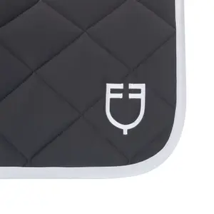 Horse Dressage saddle pad with logo Equestro image-4