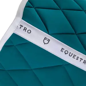 Horse Dressage saddle pad with logo Equestro image-2