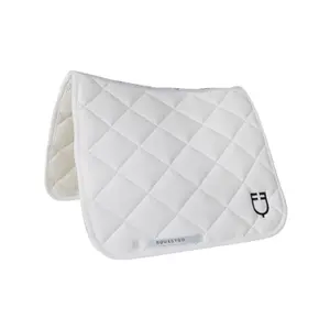 Diamond quilted dressage saddle pad for horse Equestro image-0