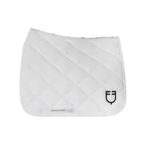 Diamond quilted dressage saddle pad for horse Equestro image-1