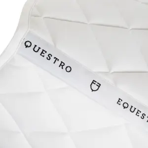 Diamond quilted dressage saddle pad for horse Equestro image-2