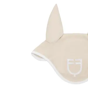Fly mask for horse in white line edition technique Equestro image-2