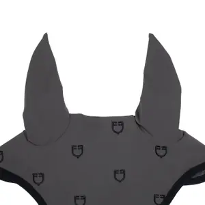 Nakrycie na głowę przeciwko muchom dla konia w edycji black line Equestro image-1