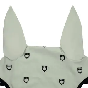 Nakrycie na głowę przeciwko muchom dla konia w edycji black line Equestro image-1