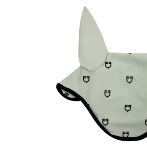 Nakrycie na głowę przeciwko muchom dla konia w edycji black line Equestro image-2