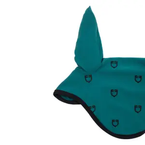 Nakrycie na głowę przeciwko muchom dla konia w edycji black line Equestro image-2