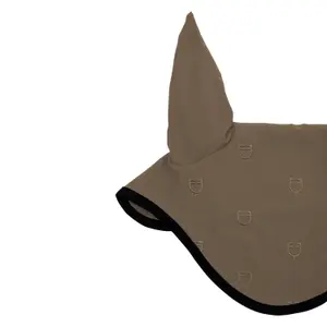 Nakrycie na głowę przeciwko muchom dla konia w edycji black line Equestro image-2