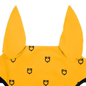 Nakrycie na głowę przeciwko muchom dla konia w edycji black line Equestro image-1