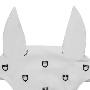 Czapka przeciw owadom dla konia multilogo w technice white line edycja Equestro image-1