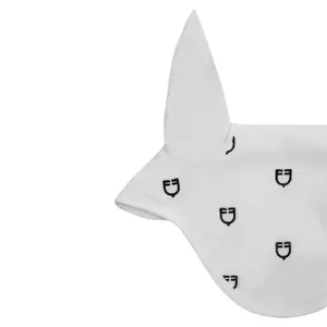 Czapka przeciw owadom dla konia multilogo w technice white line edycja Equestro image-2