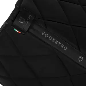 Technical fabric jumping saddle pad with logo for horse Equestro image-2