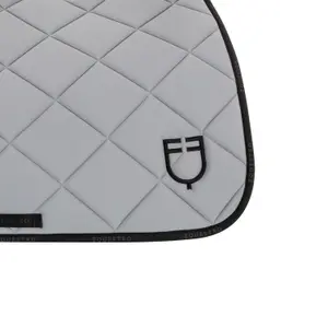 Technical fabric jumping saddle pad with logo for horse Equestro image-4