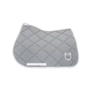 Technical fabric jumping saddle pad with logo for horse Equestro image-0
