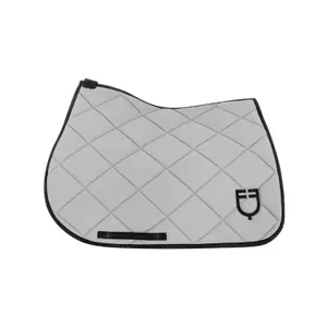 Sela de salto em tecido técnico com logótipo para cavalo Equestro image-1