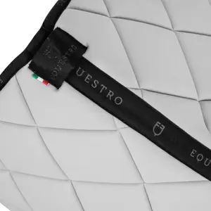 Sela de salto em tecido técnico com logótipo para cavalo Equestro image-2