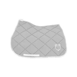 Technical fabric jumping saddle pad with logo for horse Equestro image-1