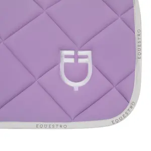 Technical fabric jumping saddle pad with logo for horse Equestro image-4