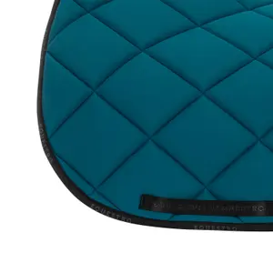 Technical fabric jumping saddle pad with logo for horse Equestro image-3