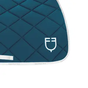 Technical fabric jumping saddle pad with logo for horse Equestro image-4