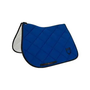 Technical fabric jumping saddle pad with logo for horse Equestro image-1
