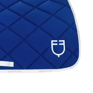 Technical fabric jumping saddle pad with logo for horse Equestro image-4