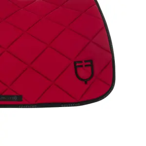 Technical fabric jumping saddle pad with logo for horse Equestro image-4