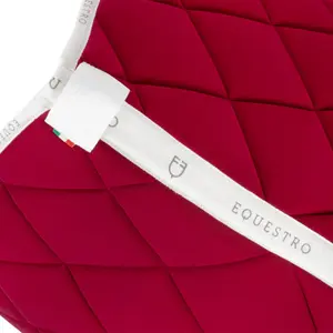 Technical fabric jumping saddle pad with logo for horse Equestro image-2