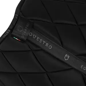 Dressage saddle pad for horse in technical fabric with logo Equestro image-2