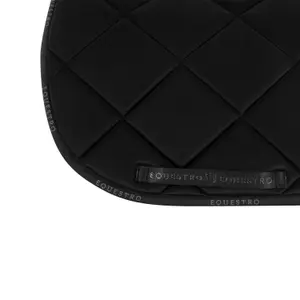 Dressage saddle pad for horse in technical fabric with logo Equestro image-3