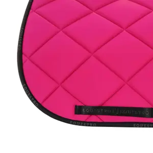 Dressage saddle pad for horse in technical fabric with logo Equestro image-3