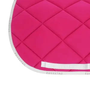 Dressage saddle pad for horse in technical fabric with logo Equestro image-3