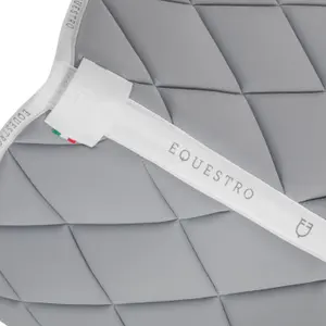 Dressage saddle pad for horse in technical fabric with logo Equestro image-2