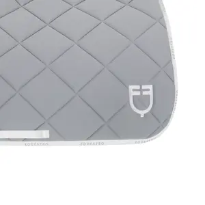 Dressage saddle pad for horse in technical fabric with logo Equestro image-4