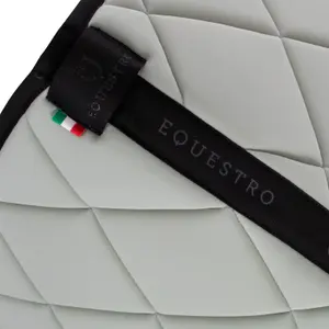 Dressage saddle pad for horse in technical fabric with logo Equestro image-2