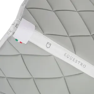 Dressage saddle pad for horse in technical fabric with logo Equestro image-2