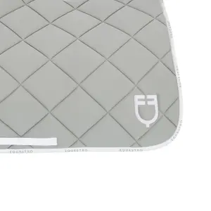 Dressage saddle pad for horse in technical fabric with logo Equestro image-4