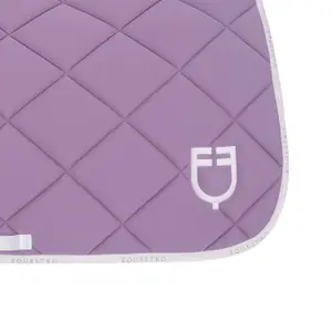 Dressage saddle pad for horse in technical fabric with logo Equestro image-4